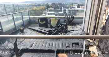 Harrowing pics show aftermath of top floor balcony fire in Dublin - Dublin Live