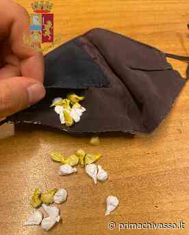 Droga trovata dentro ad una mascherina - Prima Chivasso