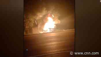 Video shows aftermath of explosion that killed daughter of Putin ally