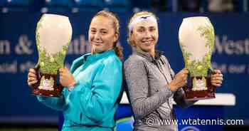 Kichenok, Ostapenko capture Cincinnati doubles title - WTA Tennis