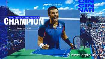 Borna Coric Captures Maiden Masters 1000 Crown In Cincinnati - ATP Tour