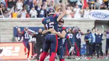 Cote plays last-second hero as Alouettes edge Tiger-Cats - Lethbridge News Now