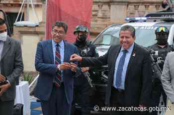 Entrega Gobernador David Monreal patrullas y equipo en Fresnillo; destaca conjunción de esfuerzos para fortalecimiento de la seguridad - Gobierno del Estado de Zacatecas