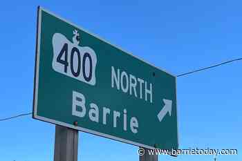 Hwy. 400 northbound ramps closed at Essa Rd. due to flooding - BarrieToday