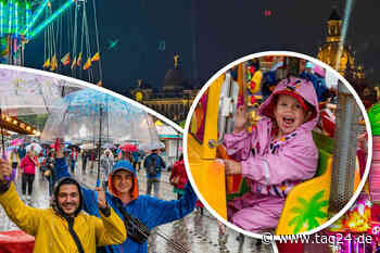 Dresden: Ausgerechnet zum Stadtfest - Dauerregen verlangt Besuchern und Händlern allerhand ab - TAG24