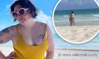 Lena Dunham reveals she was SCARED of the beach - Daily Mail