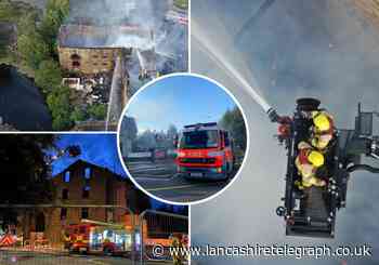 IN PICTURES: Fire destroys derelict building in Blackburn Road, Accrington