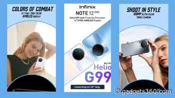 Infinix Note 12 Pro 4G India Launch Date Set for August 26, Key Specifications Announced