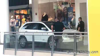 Alarming video shows an SUV driving through the 2nd floor of a mall: 'Stop! Stop! Stop!'
