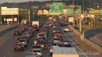 Motorcycle rider killed after striking vehicle on I-694