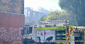 Grimsby art college fire pictures as crews tackle another blaze at the site - Grimsby Live