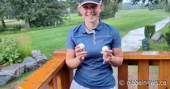‘I was in shock:’ Young Alberta golfer drains 2 holes-in-one at club championship