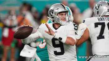Vikings acquire QB Mullens from Raiders
