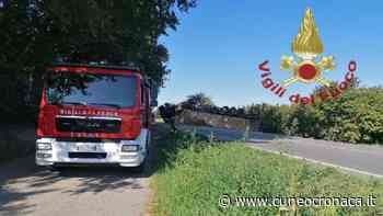 BRA/ Provinciale 7 a Pollenzo chiusa dopo il ribaltamento di un camion: autista ferito - Cuneocronaca.it