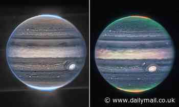 New James Webb images of Jupiter are 'stunners' showing the planet's auroras at its poles