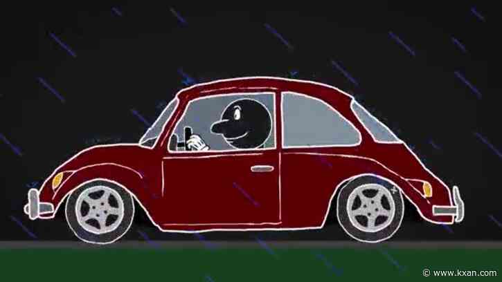 Why are roads slippery when it rains?