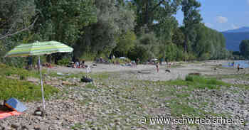 Neuer Strand in Lindau: Niedriger Bodenseepegel sorgt für mehr Sonnenplätze - Schwäbische