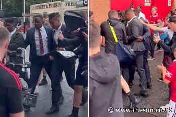 Watch Man Utd’s new signing Casemiro arrive at Old Trafford ahead of crisis club’s crunch clash at home to... - The Sun