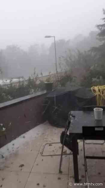 Grêlons à Lyon - Témoins BFMTV - BFMTV