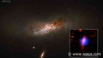 Galaxy's violent destruction acted as 'black hole delivery service'