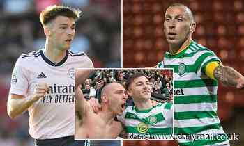 Kieran Tierney snubs Arsenal team-mates to single out 'legend' Scott Brown as best he's played with - Daily Mail