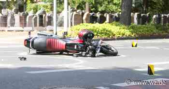 Krefeld: Motorradfahrer von Pkw-Fahrer an Kreuzung Heideckstraße erfasst - Westdeutsche Zeitung