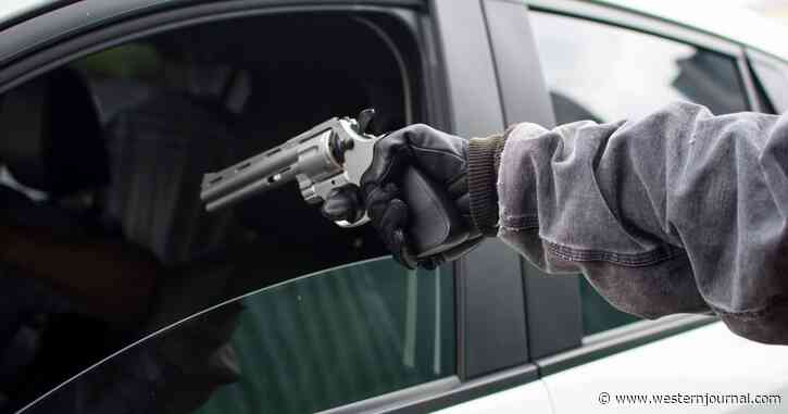Carjacking Suspect Gets Painful Surprise When Something Comes Flying Out of the Car He Was Targeting