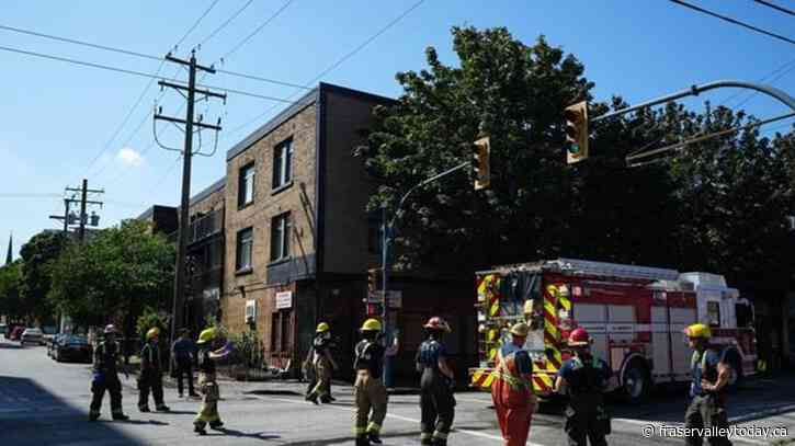 At least 40 people displaced by explosion and fire in Vancouver’s Downtown Eastside