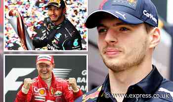 Max Verstappen tipped to eclipse Lewis Hamilton and Michael Schumacher and end up F1 GOAT - Express