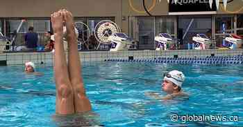 ‘It’s a tough sell’: synchro swimmers try to attract more boys to the sport