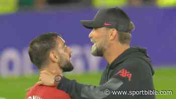 Jurgen Klopp nearly throttled Bruno Fernandes after his antics in Man United 2-1 Liverpool - SPORTbible
