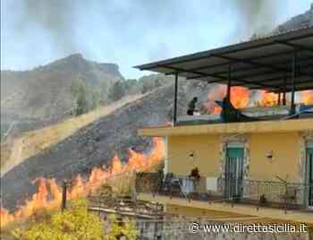 Incendio a Monreale, villette e auto danneggiate - Diretta Sicilia