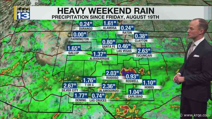 Heavy rain still possible for parts of the state