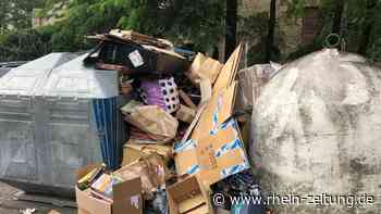 Müllcontainer quellen über: Koblenzer Anwohner ärgern sich - Rhein-Zeitung