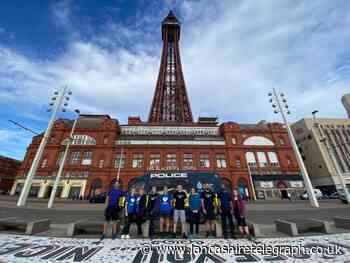 Blackburn cops raise thousands walking from Darwen Tower to Blackpool Tower