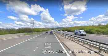 Woman taken to Royal Blackburn Hospital following crash on M65