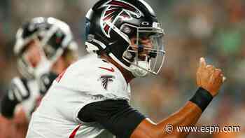 Falcons' QBs air it out, Giants' Daniel Jones looks poised