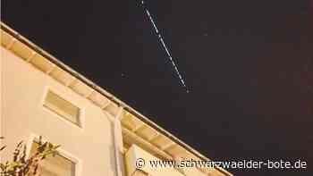 Phänomen am Nachthimmel - Starlink leuchtet wie Perlenkette auch über Schramberg - Schwarzwälder Bote