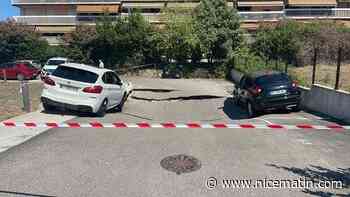 "C’est assez impressionnant", la route s’affaisse sur plusieurs centimètres dans cette résidence à Antibes