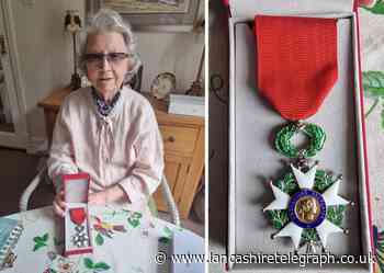 95-year-old Blackburn woman receives Legion d’Honneur medal for work during WW2