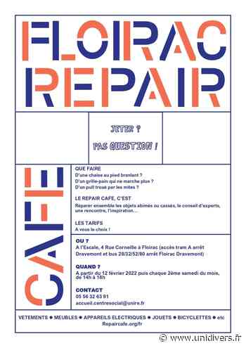 Floirac Repair Café L’Escale samedi 10 septembre 2022 - Unidivers