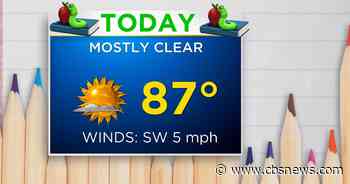 Maryland Weather: Mostly clear, warm Tuesday - CBS News