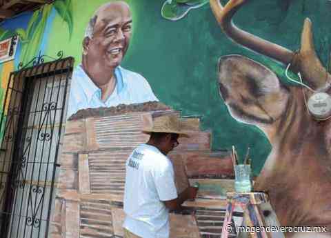Pintan mural con rostro de Eric Cisneros, en Misantla - Imagen de Veracruz