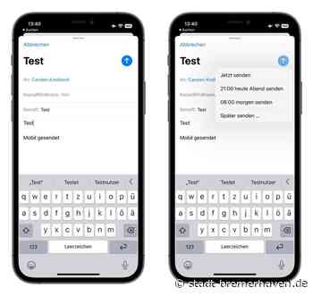 iOS 16 und iPadOS 16: Mails später senden - Caschys Blog