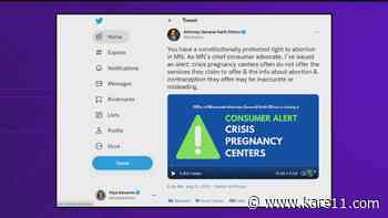Minnesota AG issues consumer alert for 'crisis pregnancy centers' - KARE11.com