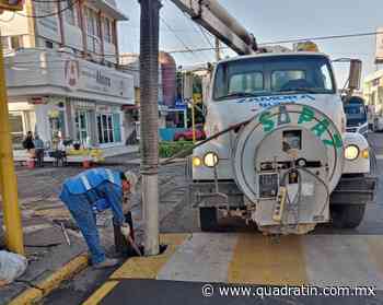 Realizan limpieza de red de drenaje en Zamora - Quadratín