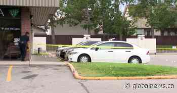 Calgary police respond to strip mall shooting in Radisson Heights