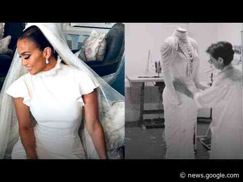 Watch Jennifer Lopez's REGAL Wedding Dresses Come to Life! - Entertainment Tonight