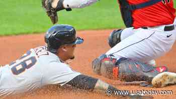 Furious Guardians catcher Austin Hedges demands MLB apologize for 'embarrassing' call - USA TODAY