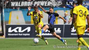 Reaktion nach hoher Niederlage: Waldhof Mannheim dreht Partie gegen Dortmund - Sportschau